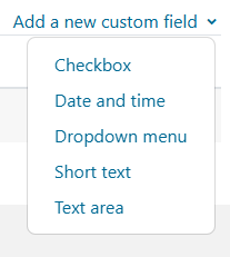 Course custom fields – Dynamic LMS userguide