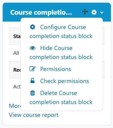 Organising and displaying blocks – Dynamic LMS userguide