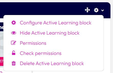 Changing the user dashboard – Dynamic LMS userguide