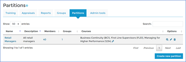 Using Partitions – Dynamic LMS userguide