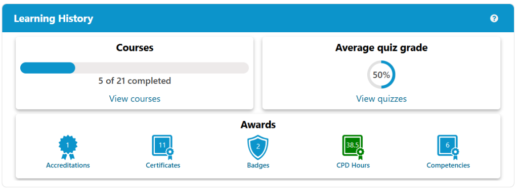 Main navigation – Dynamic LMS userguide