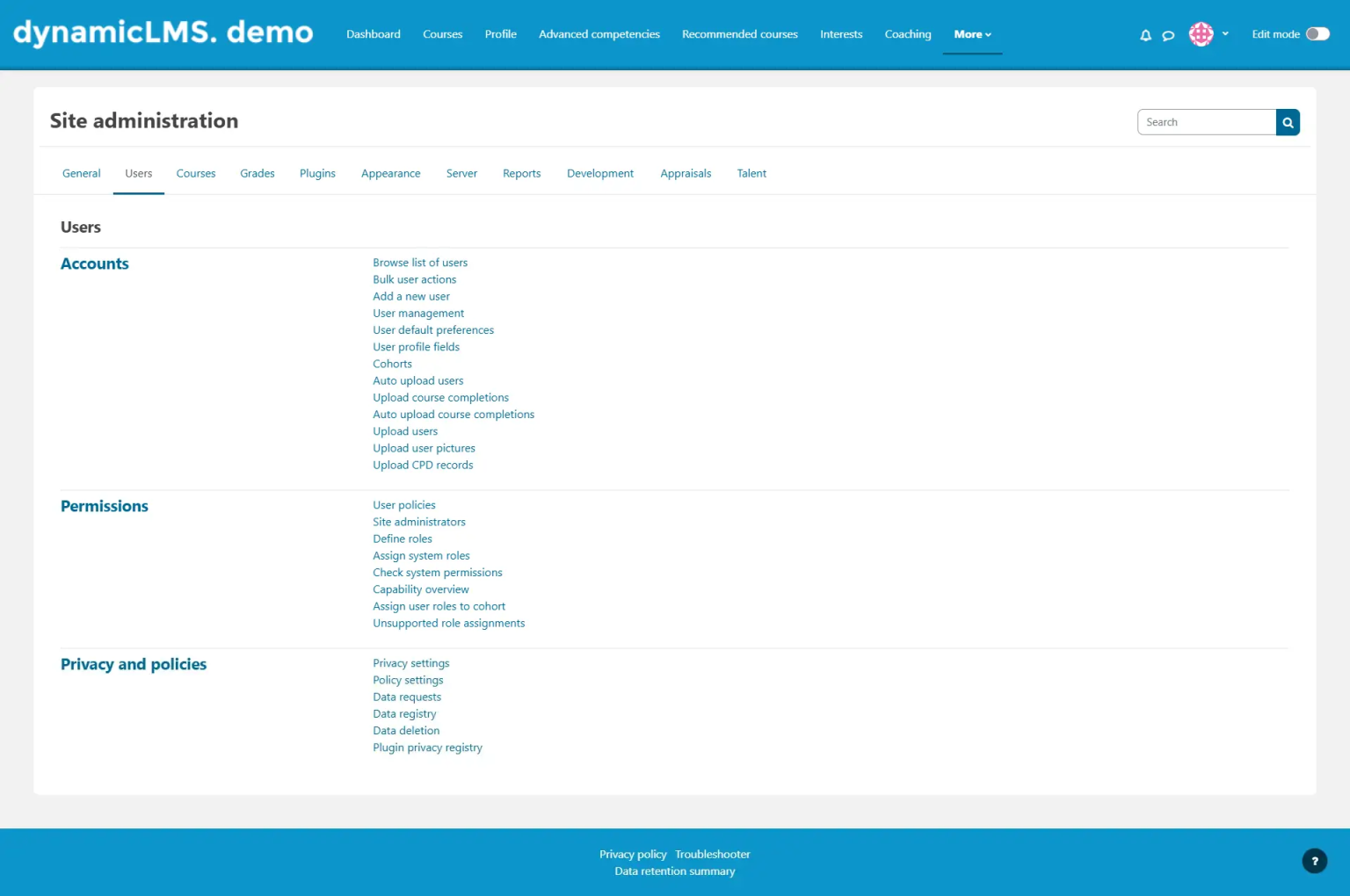 User records – Dynamic LMS userguide