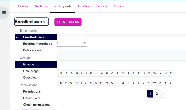 Course level groups – Dynamic LMS userguide