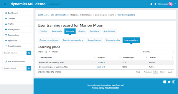 Learning Plans – Dynamic LMS userguide