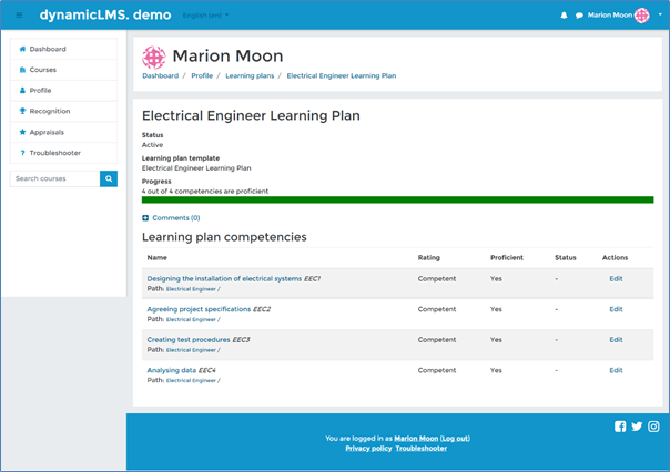 Learning Plans – Dynamic LMS userguide
