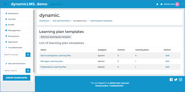 Learning Plans – Dynamic LMS userguide