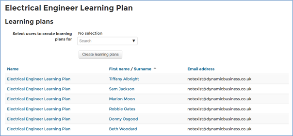 Learning Plans – Dynamic LMS userguide