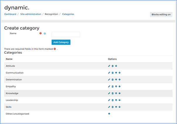 Setting up recognition – configuration by client – Dynamic LMS userguide