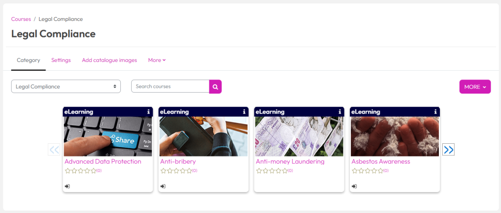 Learner experience display option settings – Dynamic LMS userguide