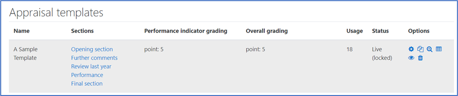 Setting up an appraisal – creating the template – Dynamic LMS userguide