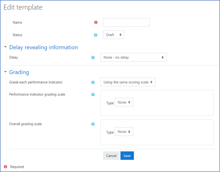 Setting up an appraisal – creating the template – Dynamic LMS userguide