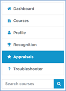Simplified process – user drives the appraisal – Dynamic LMS userguide