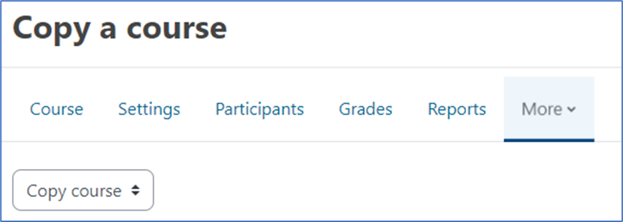 Copy course function – Dynamic LMS userguide