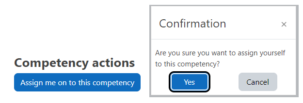 Managing access to competencies – Dynamic LMS userguide
