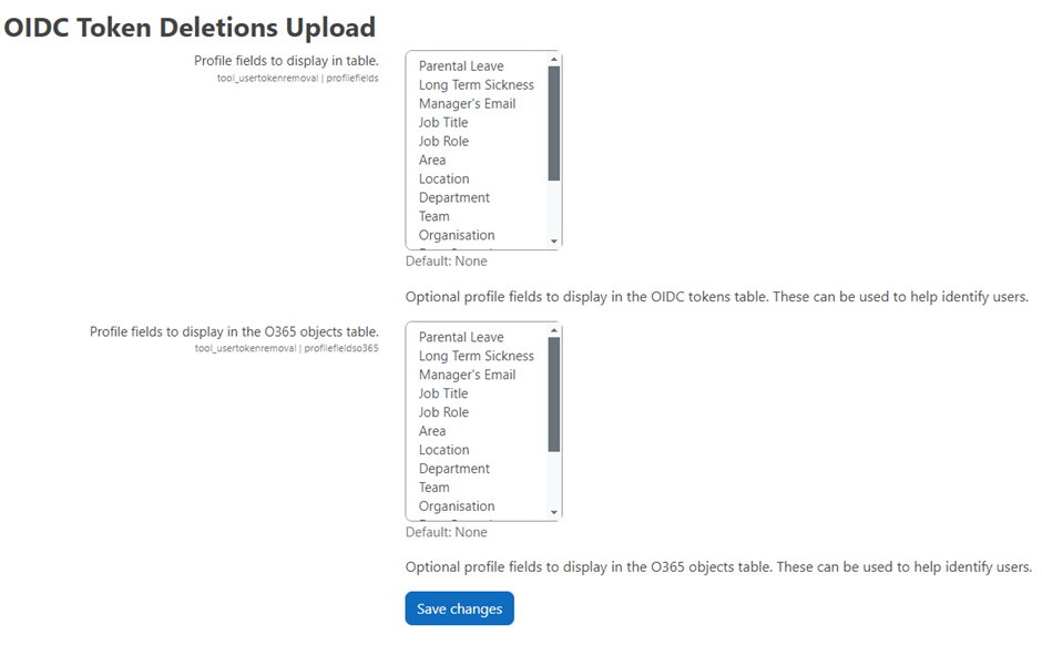 Plugin settings – Dynamic LMS userguide