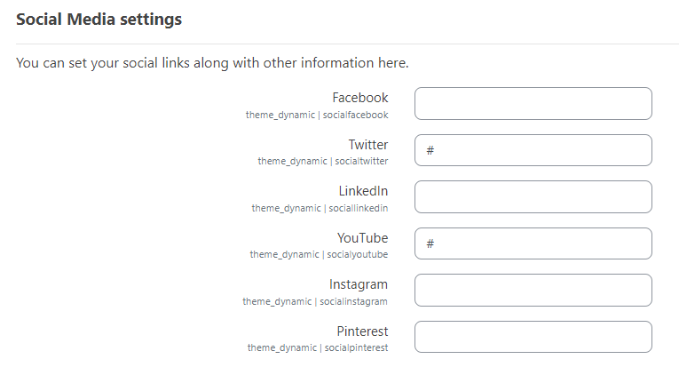 Footer settings – Dynamic LMS userguide
