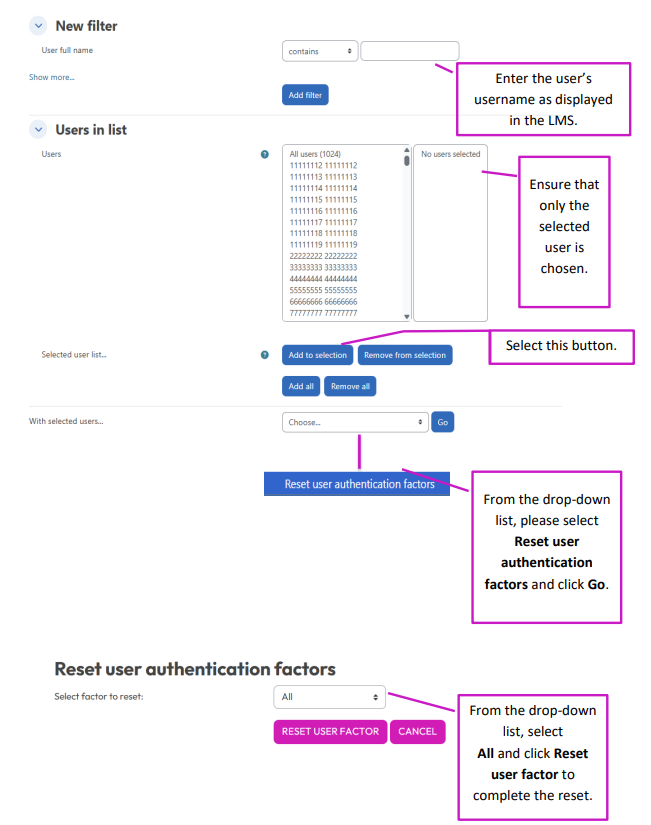 Multi-Factor Authentication (MFA) – Dynamic LMS userguide